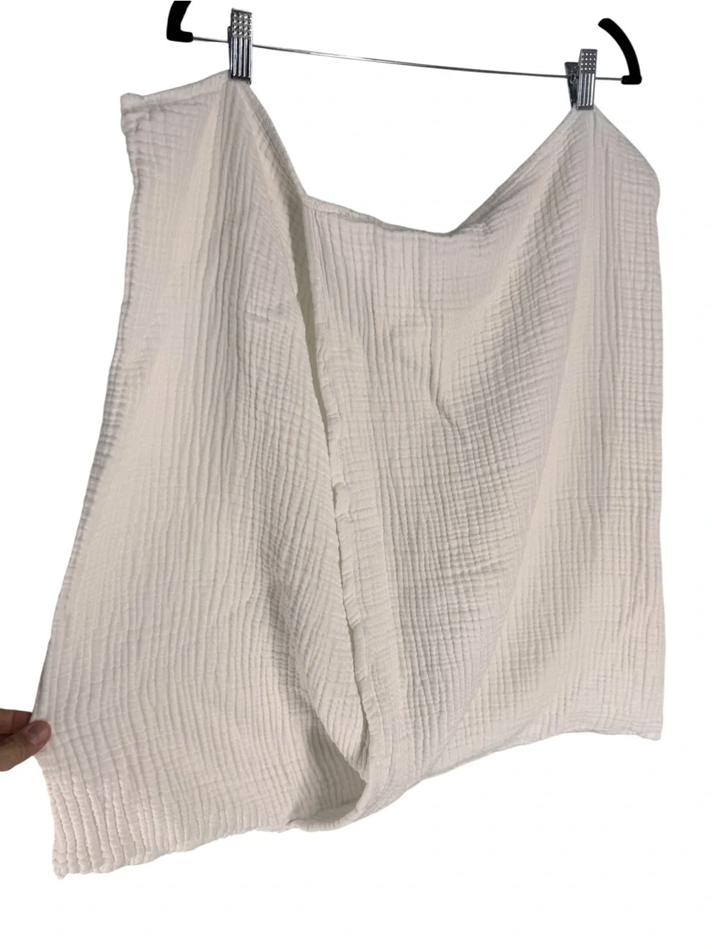 Parachute Linens 100% cotton white waffle Euro sham cover x 2